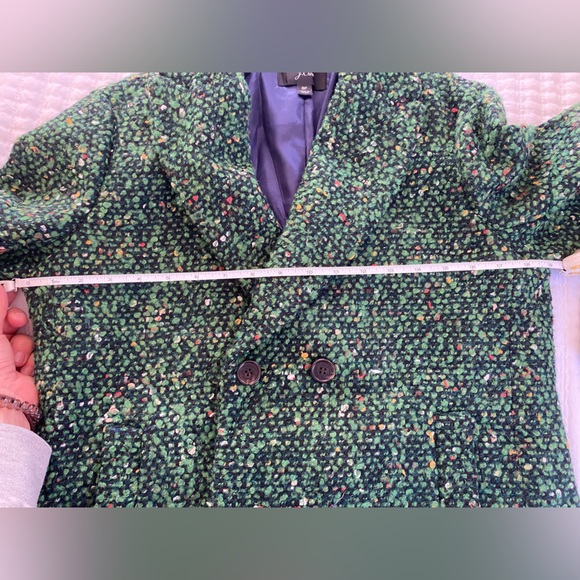 J. Crew Daphne Topcoat in Italian Tweed Green Wool - Picture 9 of 10